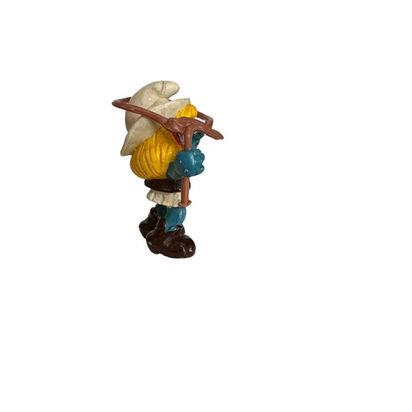 Vintage Cowgirl Cow Girl 20147 Western Rodeo Smurfette PVC Figure 1981 - Picture 3 of 5